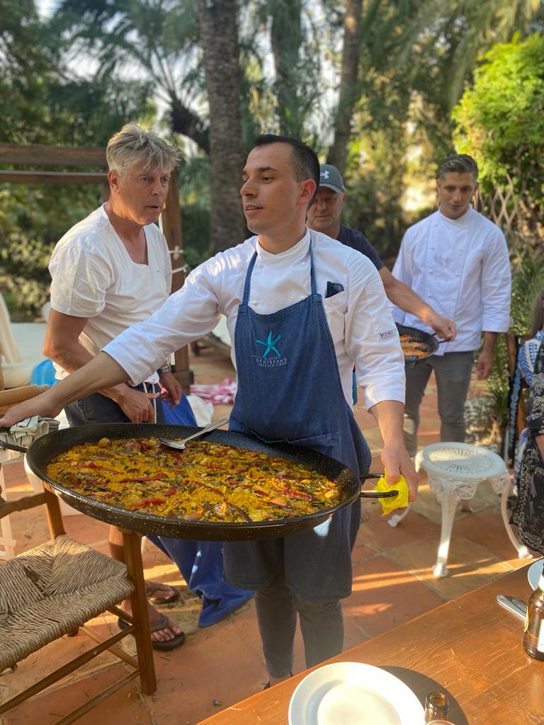 Paella in holiday home