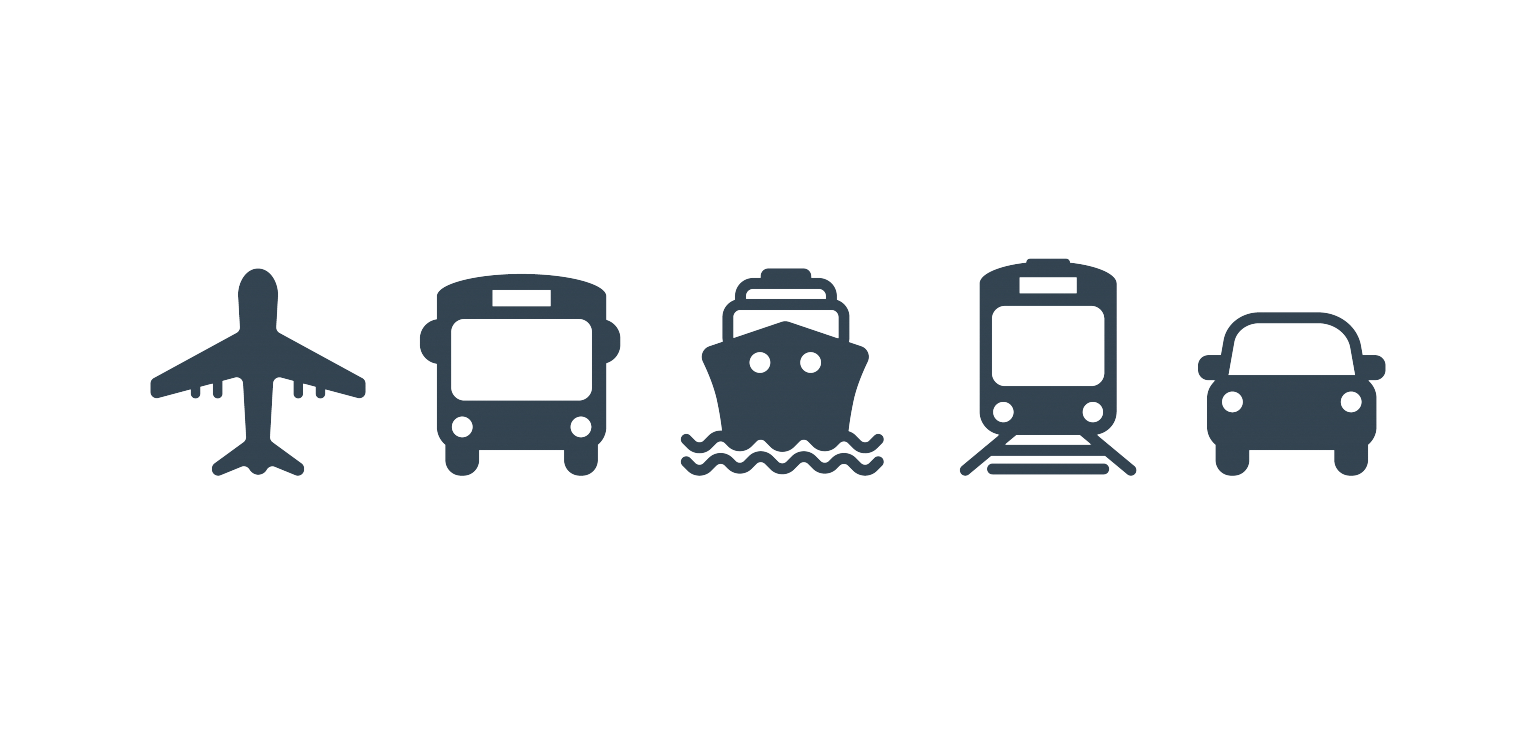 iconos de transporte